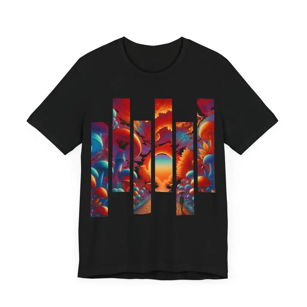 Mushroom Pathway to a New World Jersey Short Sleeve Tee T