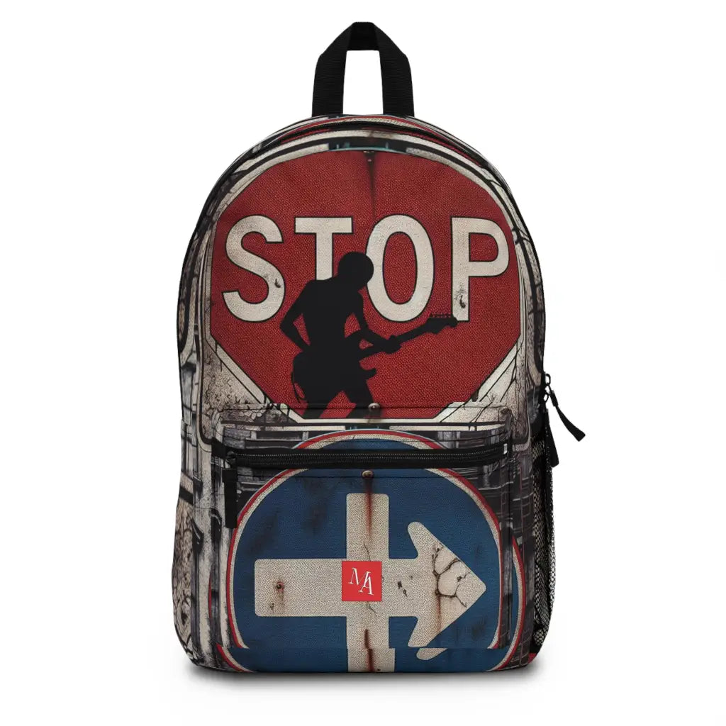 Musical Street Expression Backpack One size Bags