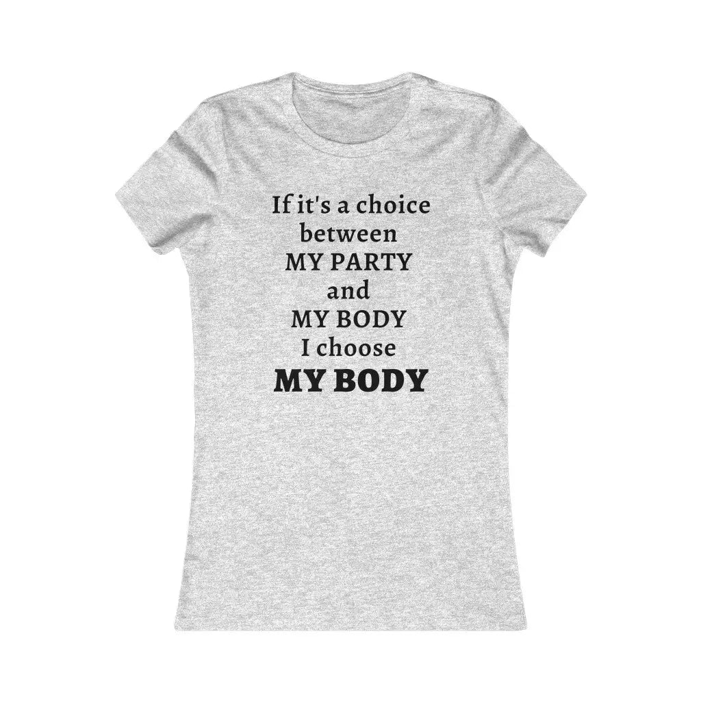 My Body Pro-Choice T-shirt - Athletic Heather / S - T-Shirt