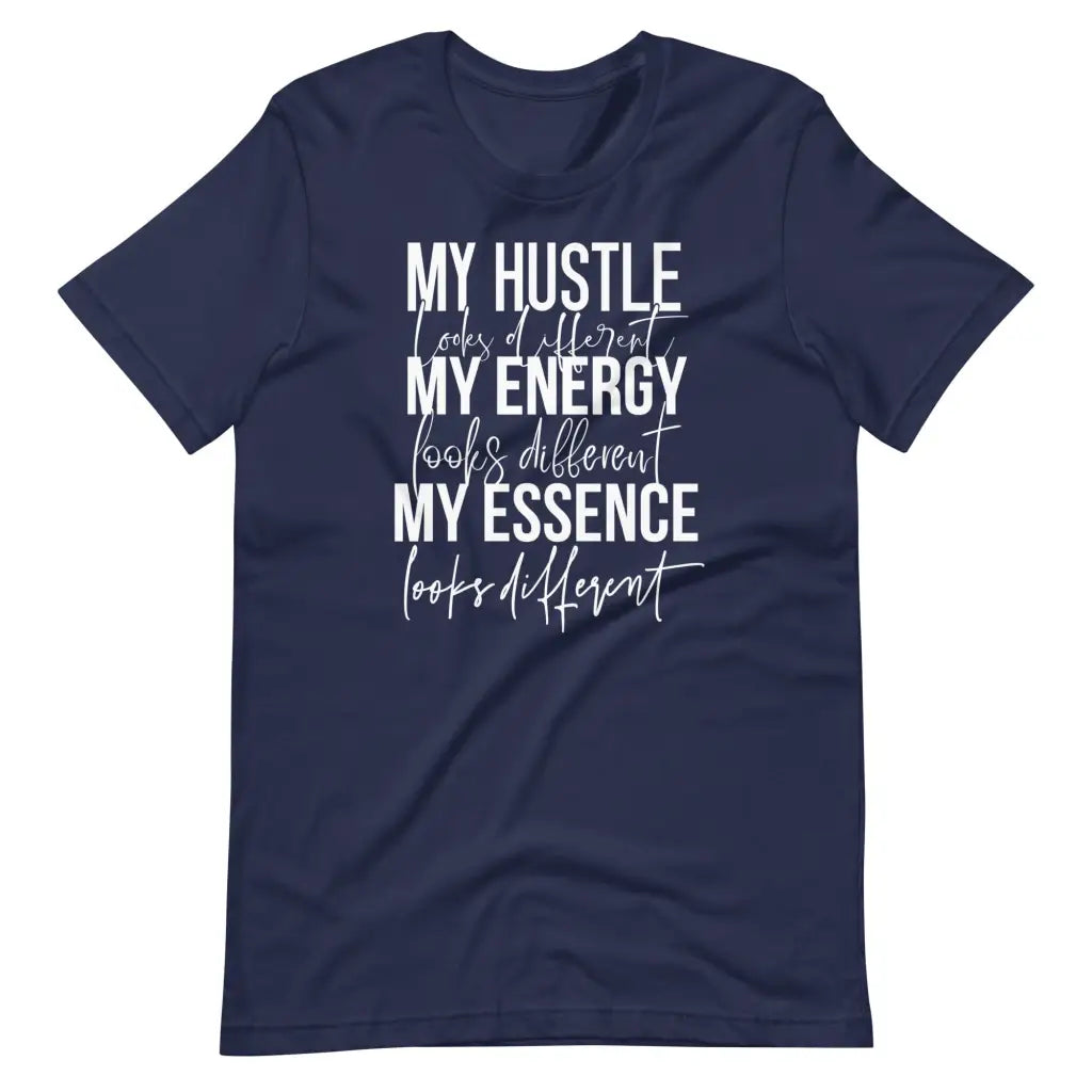 My Hustle Looks Different t-shirt - Navy / S - T-Shirt