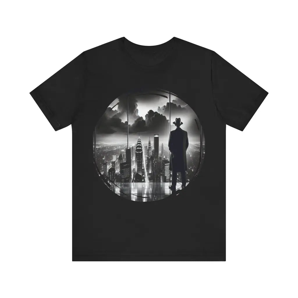 Mysterious Silhouette in the Skyline Jersey Short Sleeve