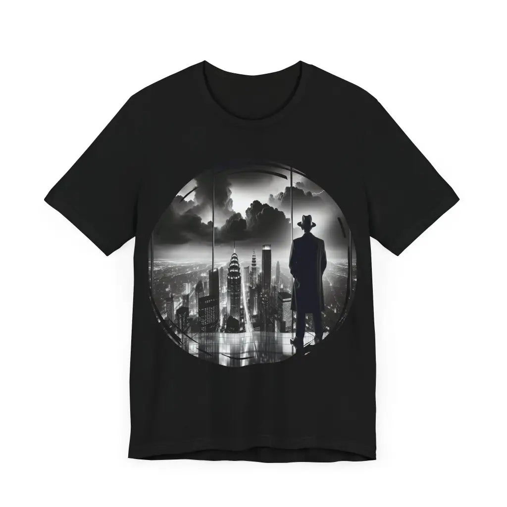 Mysterious Silhouette in the Skyline Jersey Short Sleeve