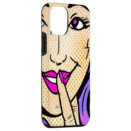 Mystery and Charm: Purple Haired Beauty Shushing Case