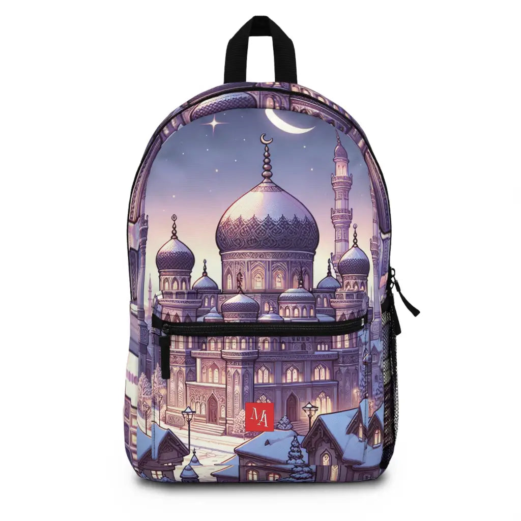 Mystic Evening in a Snow Clad Town Backpack One size Bags