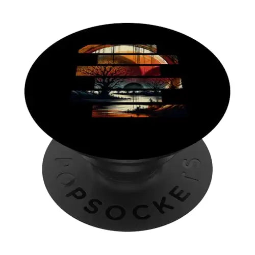 Mystic Twilight Silhouette Embraces Dusk PopSockets