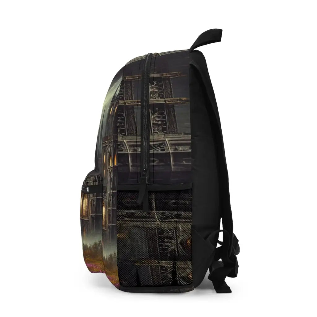 Mystical Castle at Dusk Backpack One size Bags