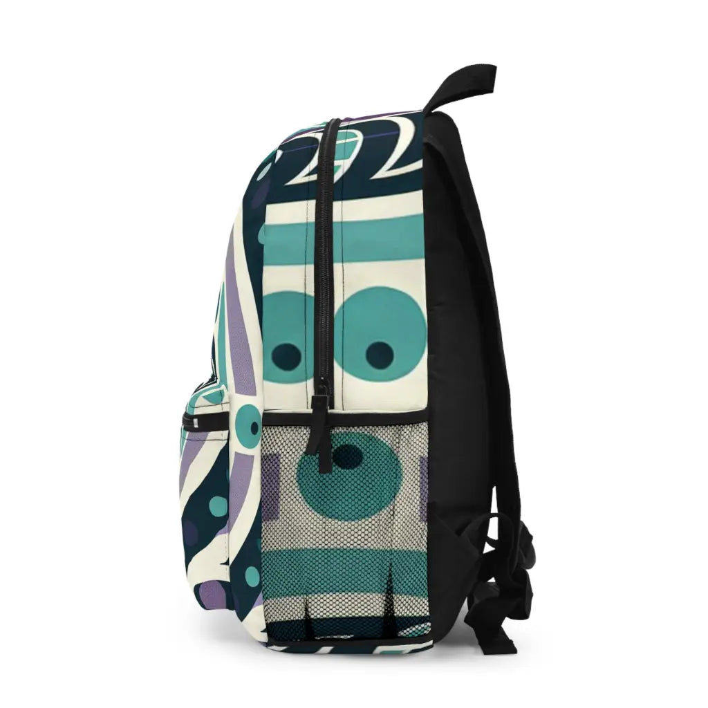 Mystical Creature in Abstract Design - Backpack - One size