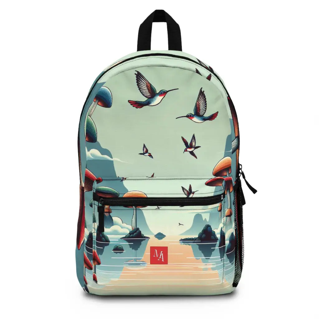 Mystical Flight Over Fantasy Landscape Backpack One size