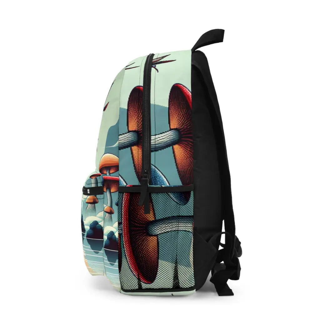 Mystical Flight Over Fantasy Landscape Backpack One size