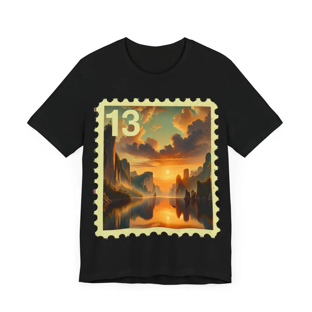 Mystical Landscape at Sunrise Jersey Short Sleeve Tee T