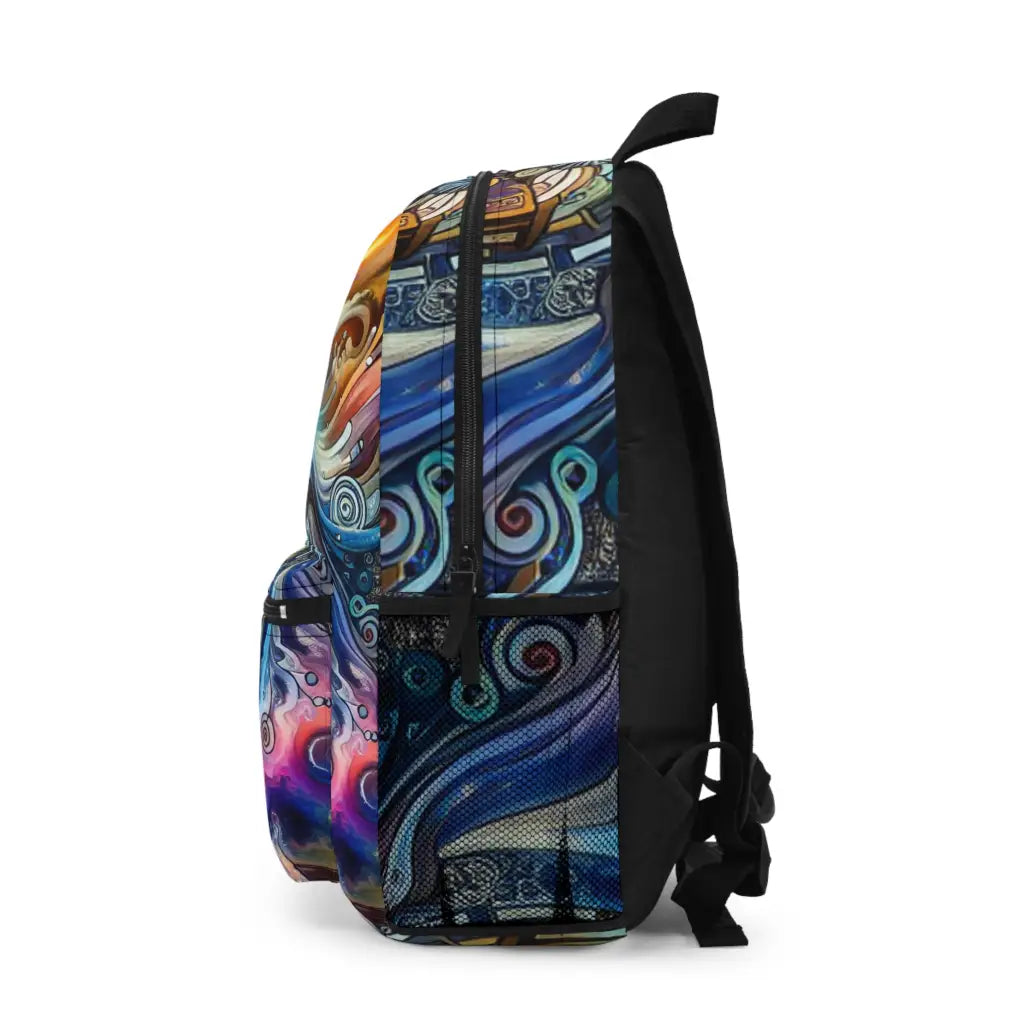 Mystical Swirls of Chaos Backpack One size Bags