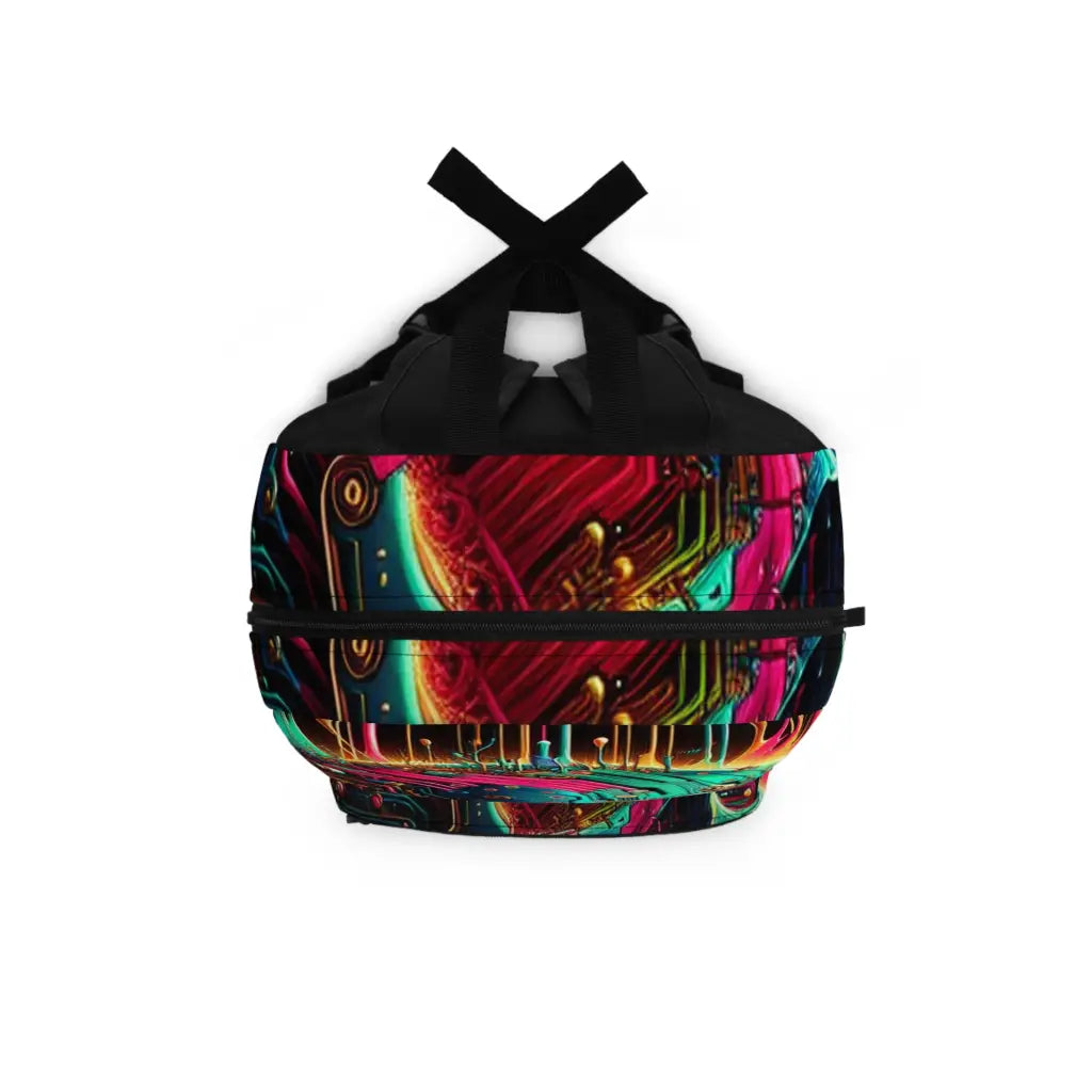 Neon Circuit Skull Backpack One size Bags