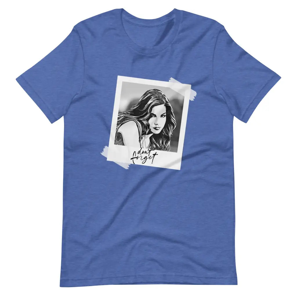 Never Forget t-shirt - Heather True Royal / S - T-Shirt