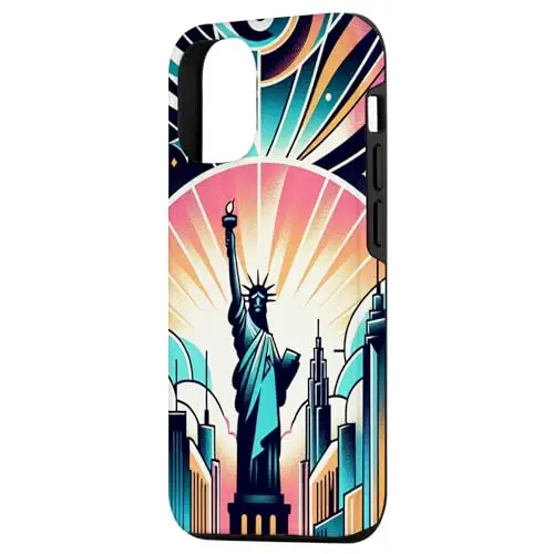 New York City Icon: The Statue of Liberty Amidst Skies Case