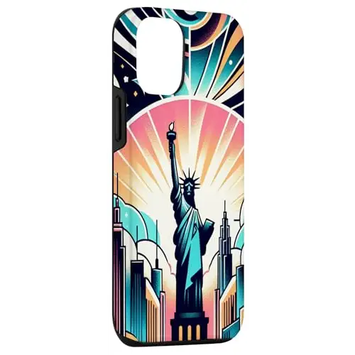 New York City Icon: The Statue of Liberty Amidst Skies Case