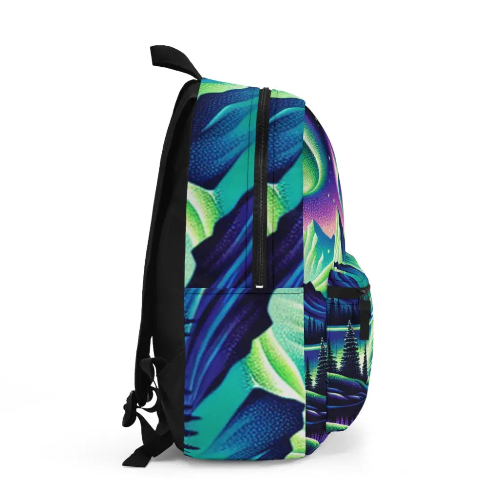 Northern Lights Above the Peaks Backpack One size Bags
