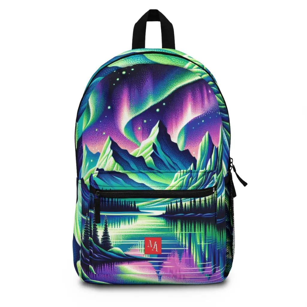 Northern Lights Above the Peaks Backpack One size Bags