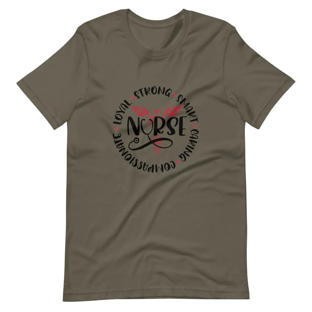 Nurse Attributes t-shirt - Army / S - T-Shirt