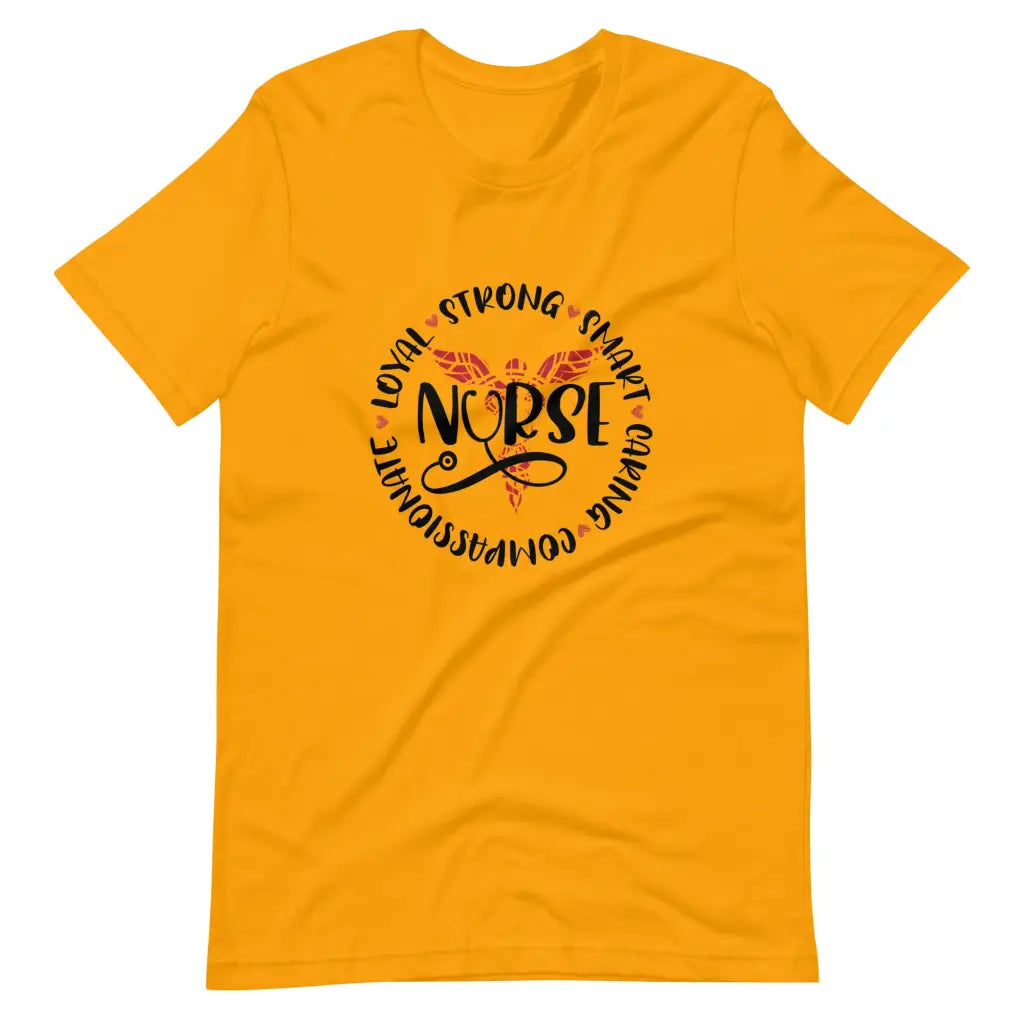 Nurse Attributes t-shirt - Gold / S - T-Shirt