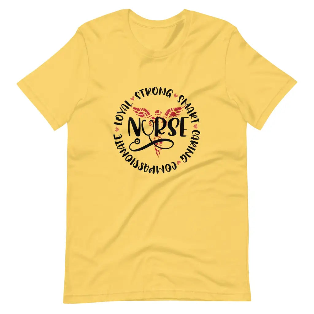 Nurse Attributes t-shirt - Yellow / S - T-Shirt