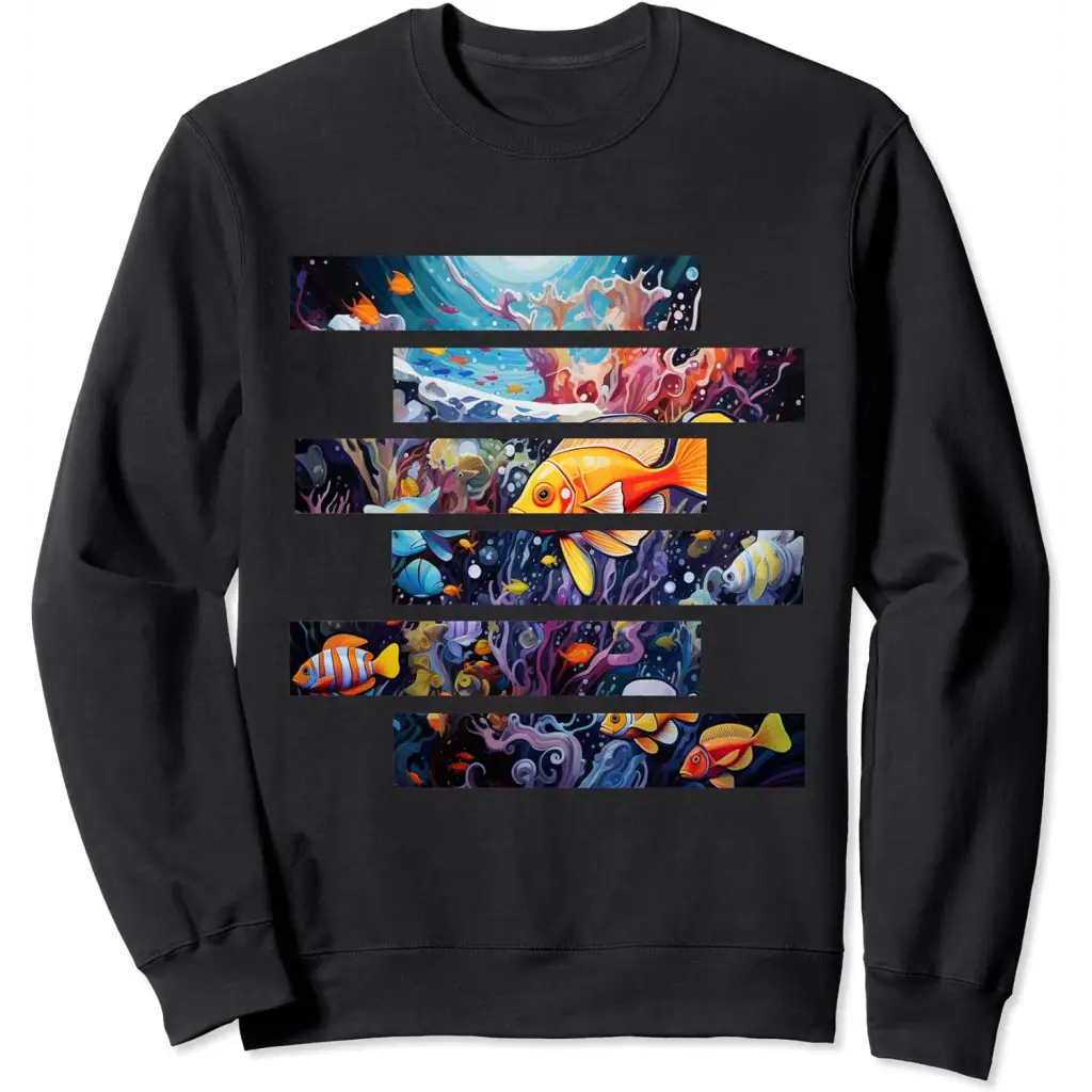 Oceanic Harmony Within Underwater Sea Life Sweatshirt