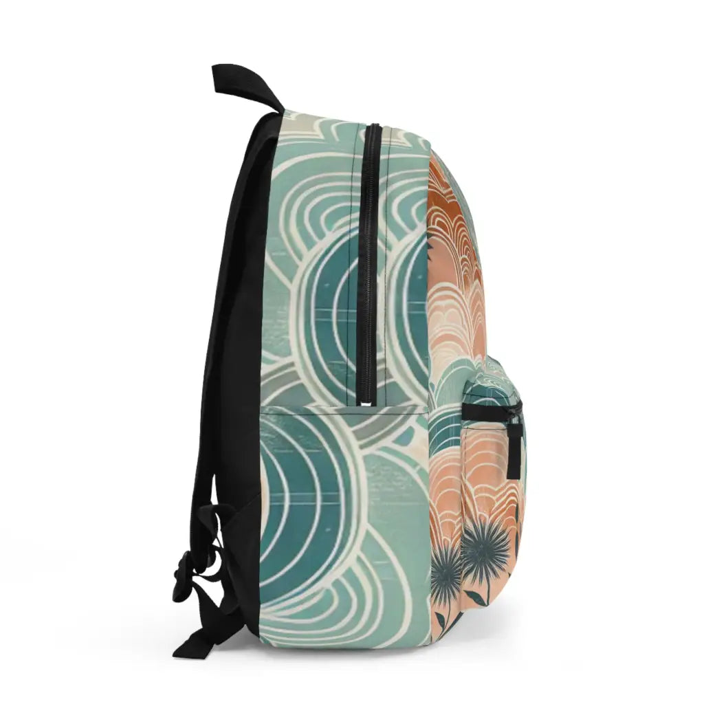 Oceanic Whispers with Blooms - Backpack - One size - Bags