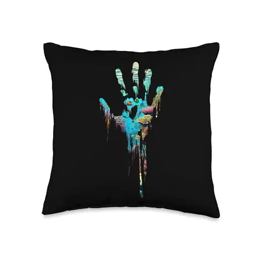 Oceans in Our Hands: The Fragility of Life Throw Pillow Home
