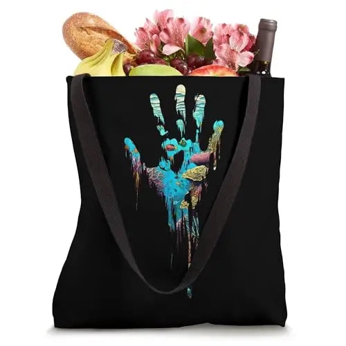 Oceans in Our Hands: The Fragility of Life Tote Bag Apparel