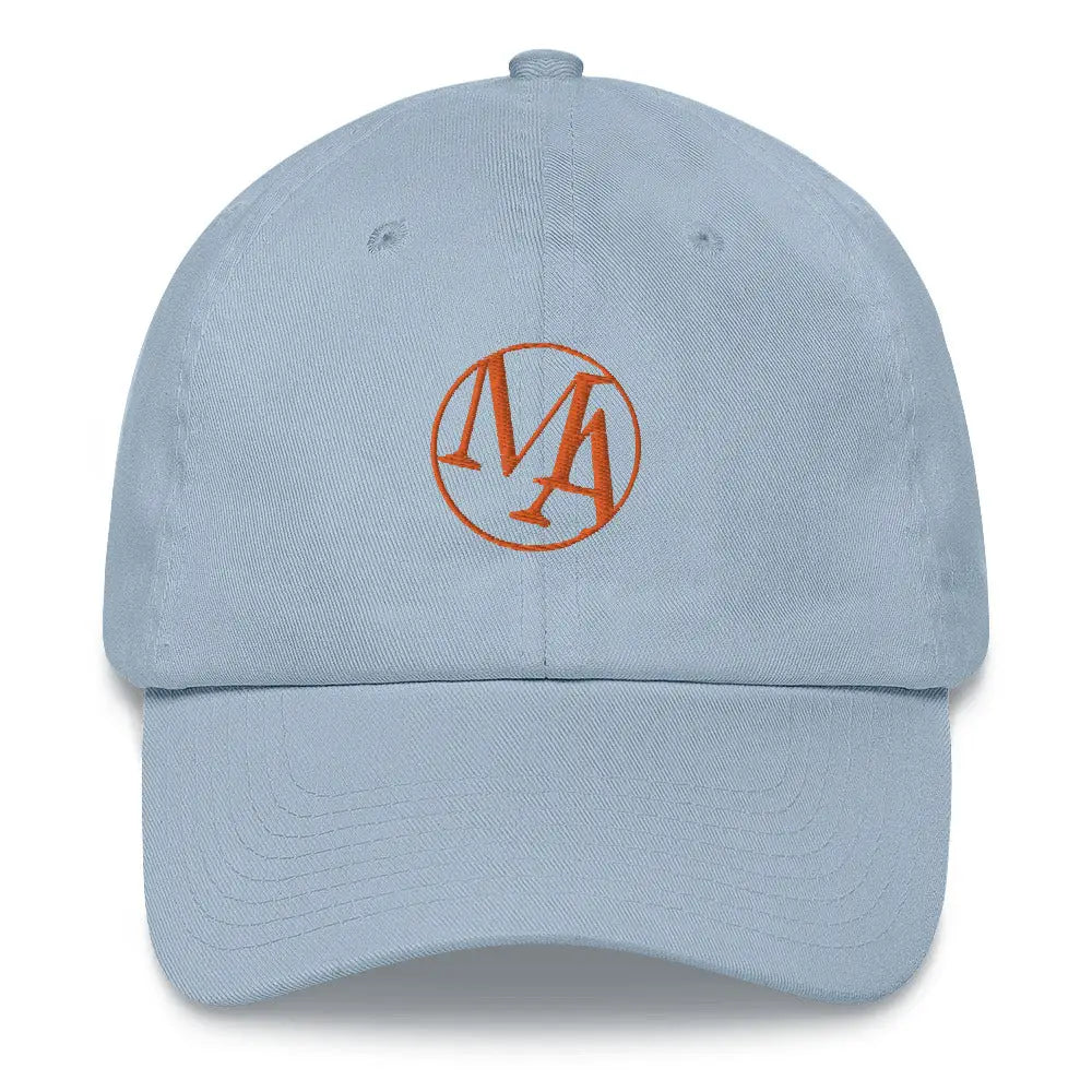 Orange Maxwell Alexanders Insignia Dad hat - Light Blue