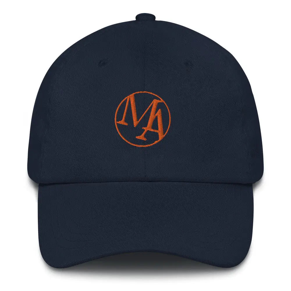 Orange Maxwell Alexanders Insignia Dad hat - Navy - Hat