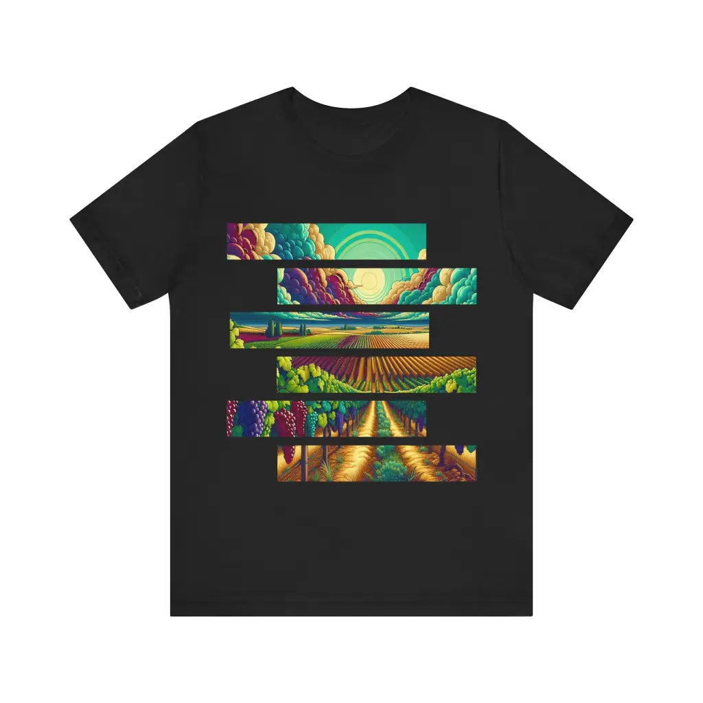 Orchard Radiance in Swirled Sky - Jersey Short Sleeve Tee