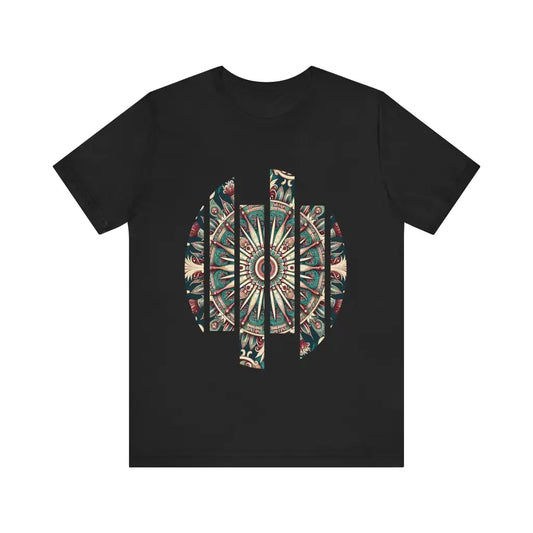 Ornate Mandala Majesty - Jersey Short Sleeve Tee - Black