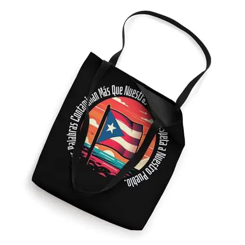 Palabras que Contaminan: Respeto para Puerto Rico Tote Bag