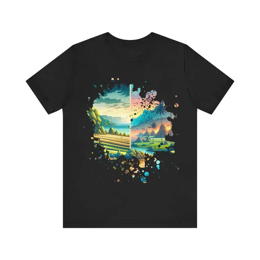 Palm Retreat at First Light - Jersey Short Sleeve Tee