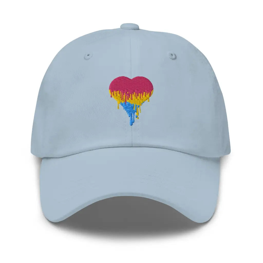 Pansexual Love is LGBTQ Dad hat - Light Blue - Hat