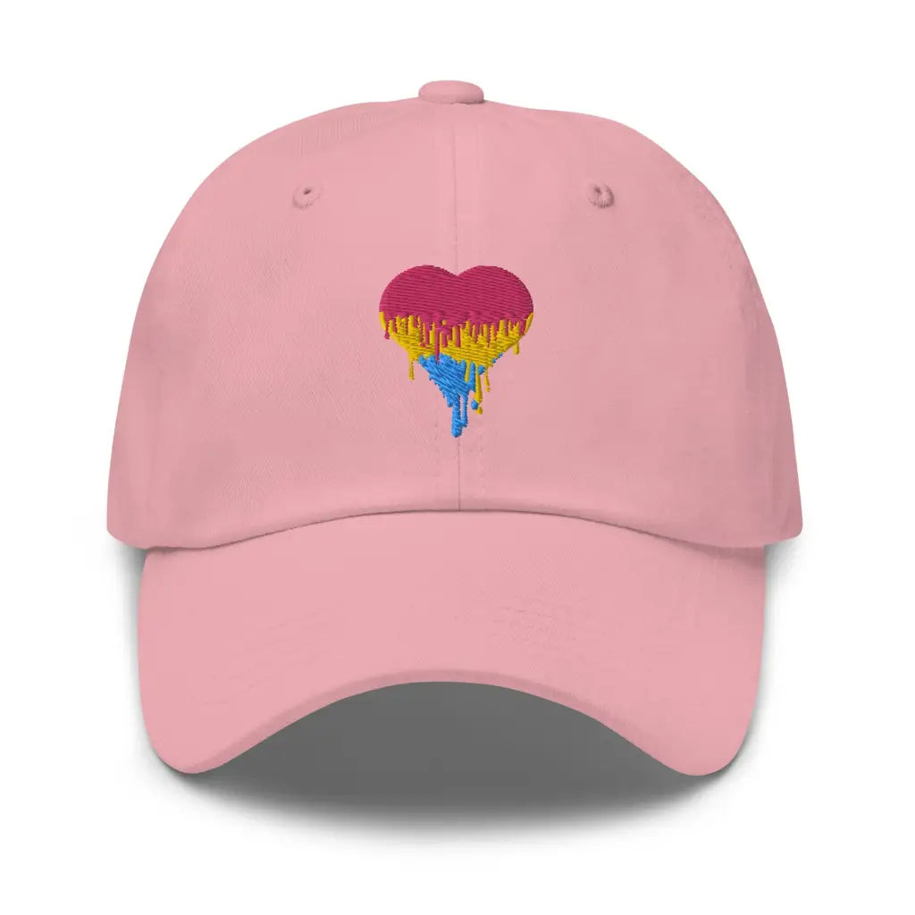 Pansexual Love is LGBTQ Dad hat - Pink - Hat