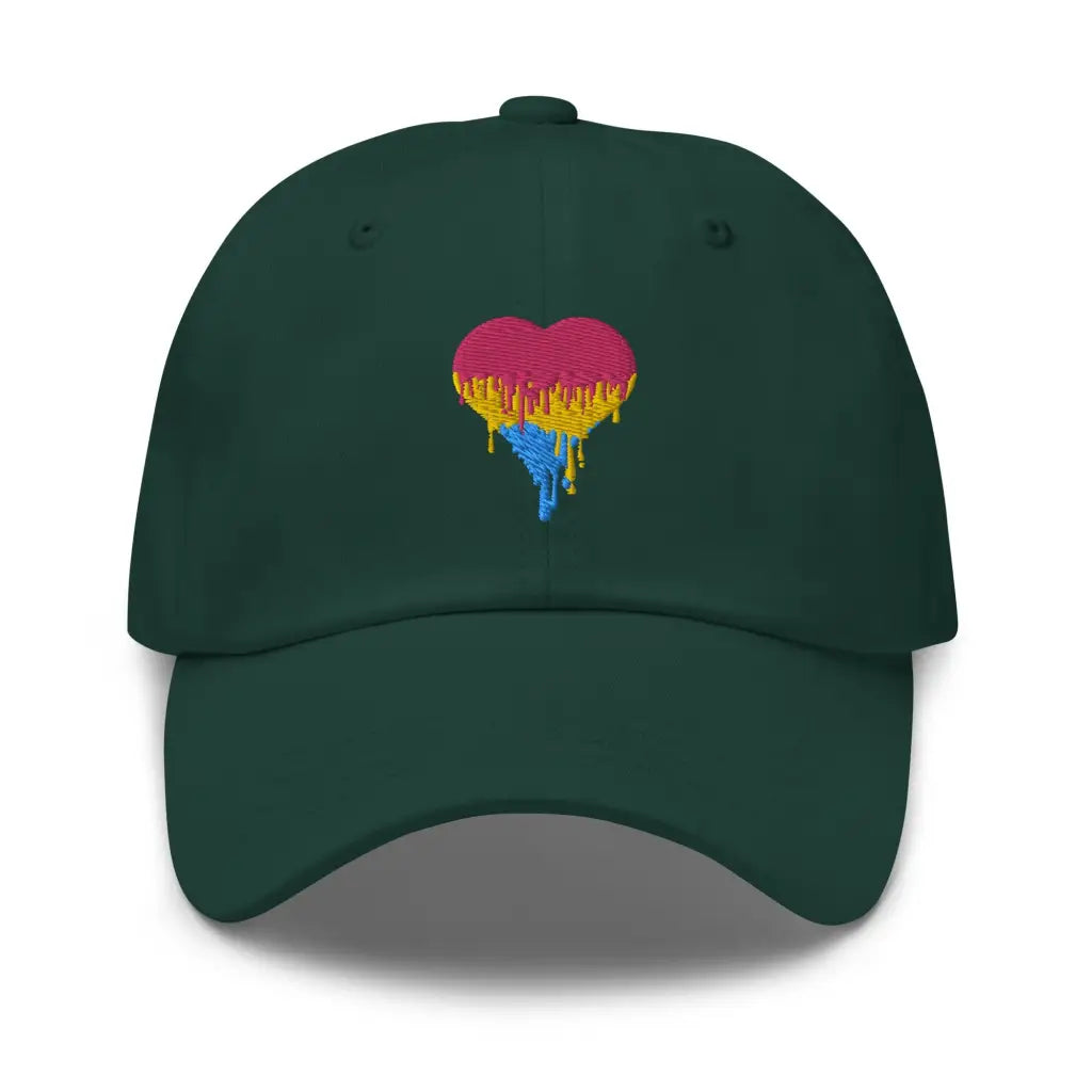 Pansexual Love is LGBTQ Dad hat - Spruce - Hat