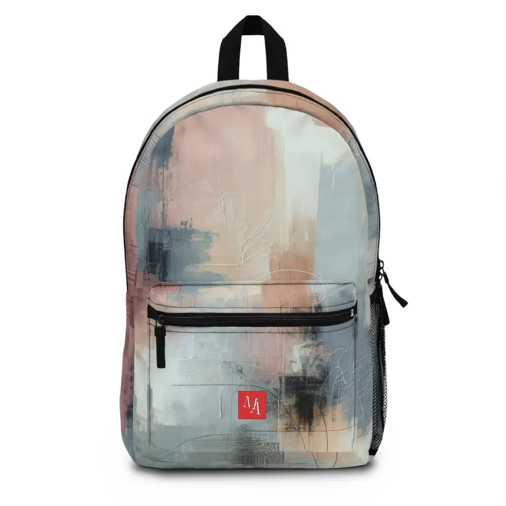 Pastel Abstract Canvas Backpack One size Bags