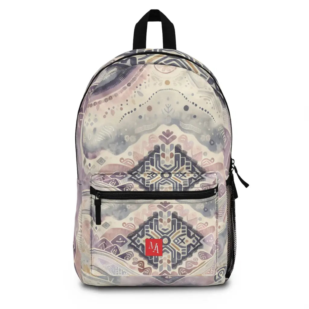 Pastel Ethnographic Collage - Backpack - One size - Bags