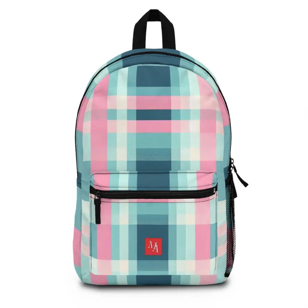 Pastel Grid Illusion - Backpack - One size - Bags