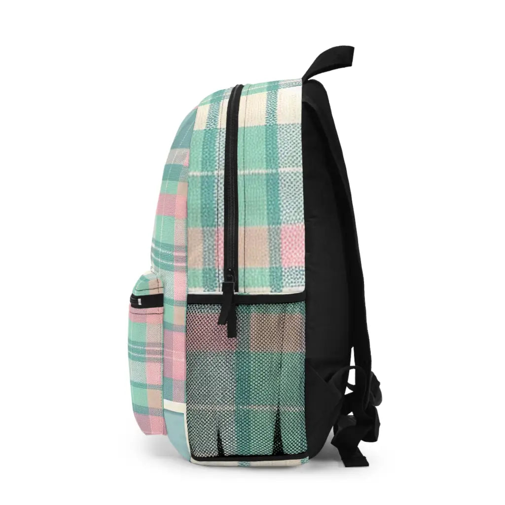 Pastel Plaid Palette - Backpack - One size - Bags