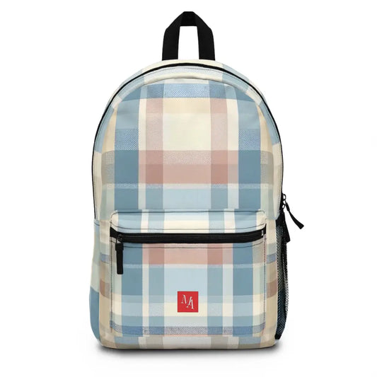 Pastel Plaid Panorama - Backpack - One size - Bags