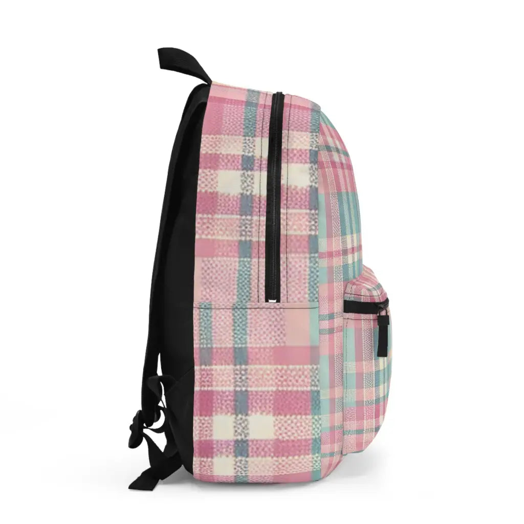 Pastel Plaid Panorama - Backpack - One size - Bags