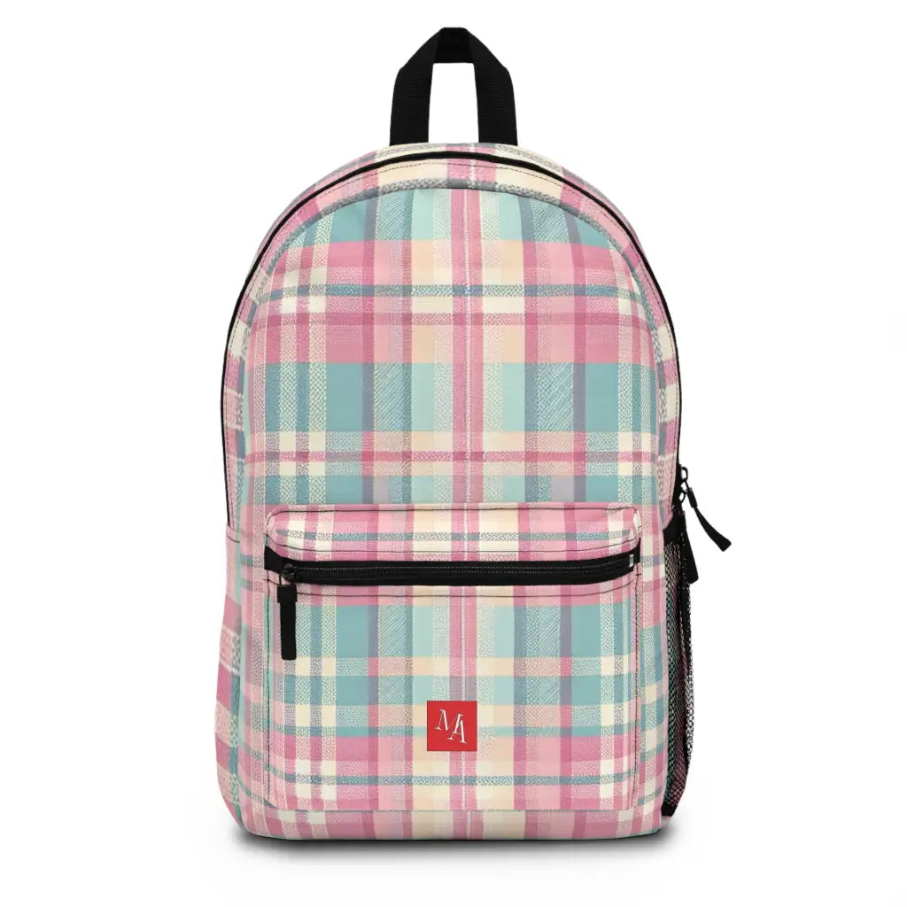 Pastel Plaid Panorama - Backpack - One size - Bags