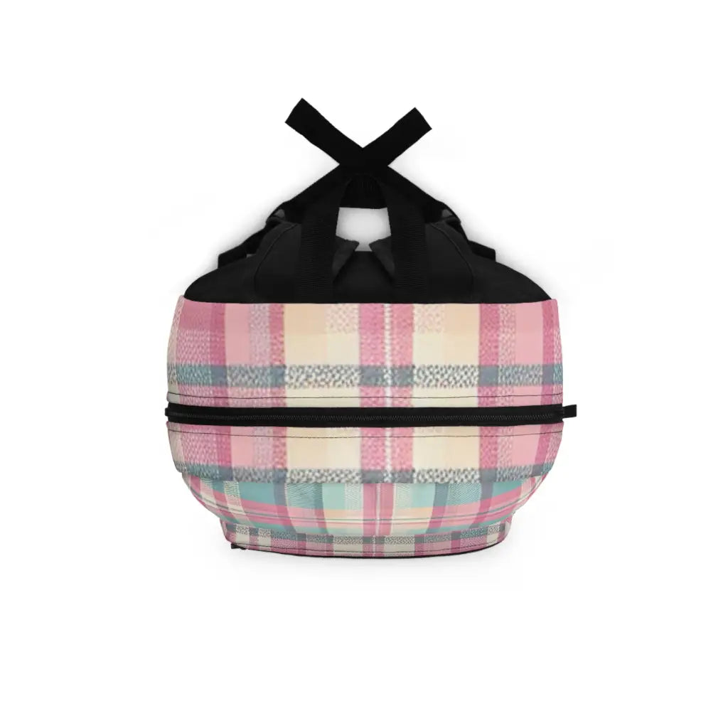 Pastel Plaid Panorama - Backpack - One size - Bags