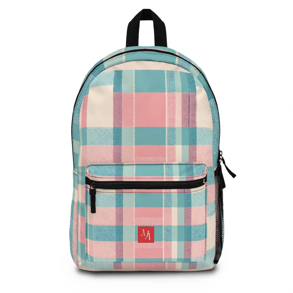 Pastel Plaid Pattern - Backpack - One size - Bags