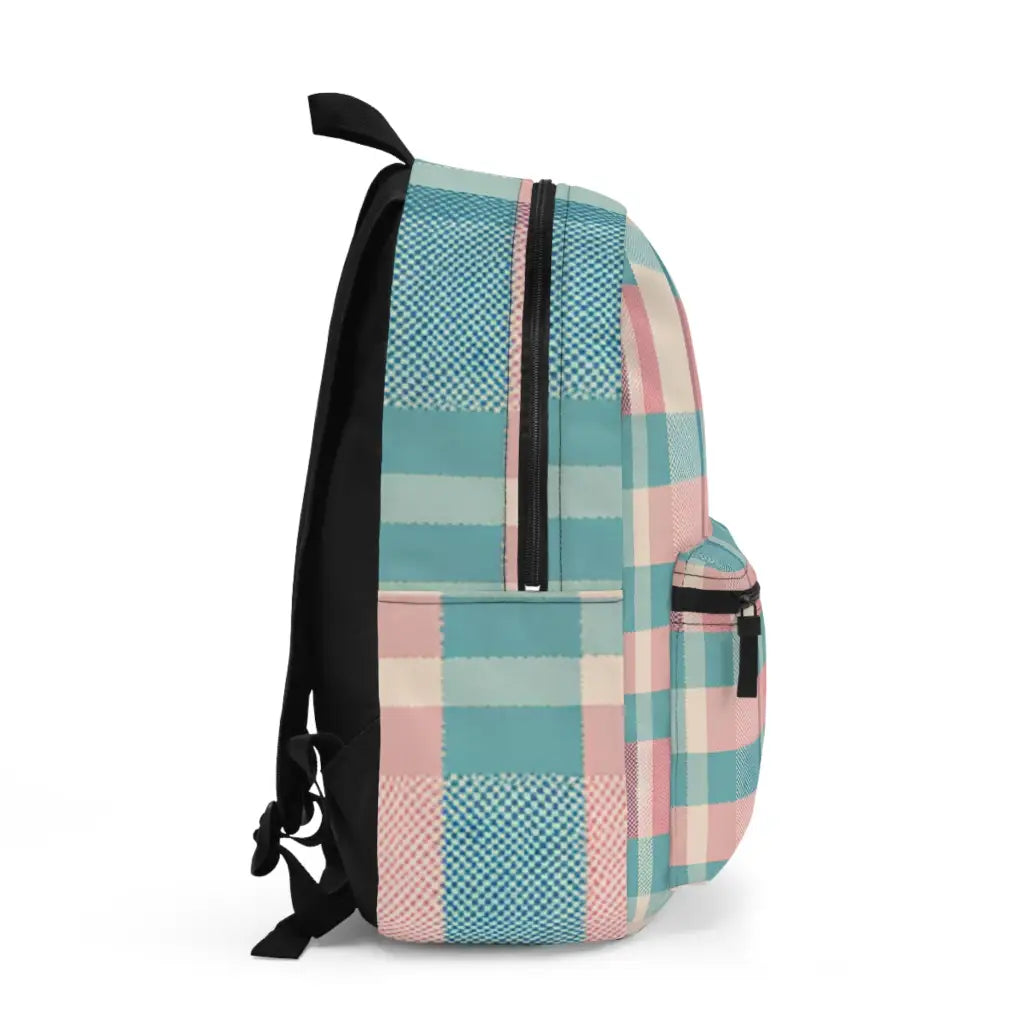 Pastel Plaid Pattern - Backpack - One size - Bags