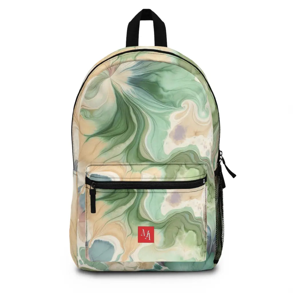 Pastel Whirls and Petals - Backpack - One size - Bags