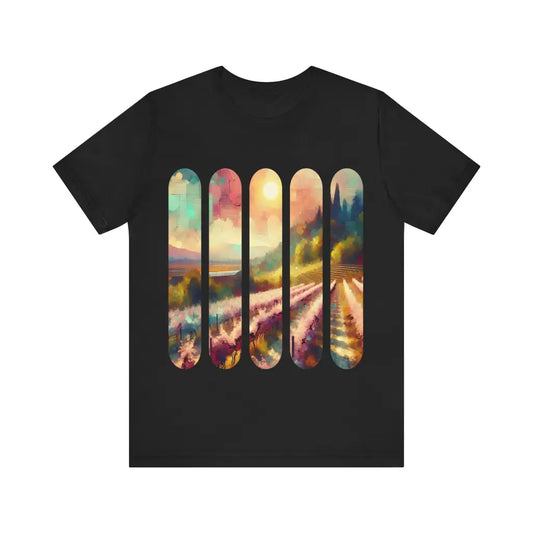 Pastoral Radiance - Jersey Short Sleeve Tee - Black / S