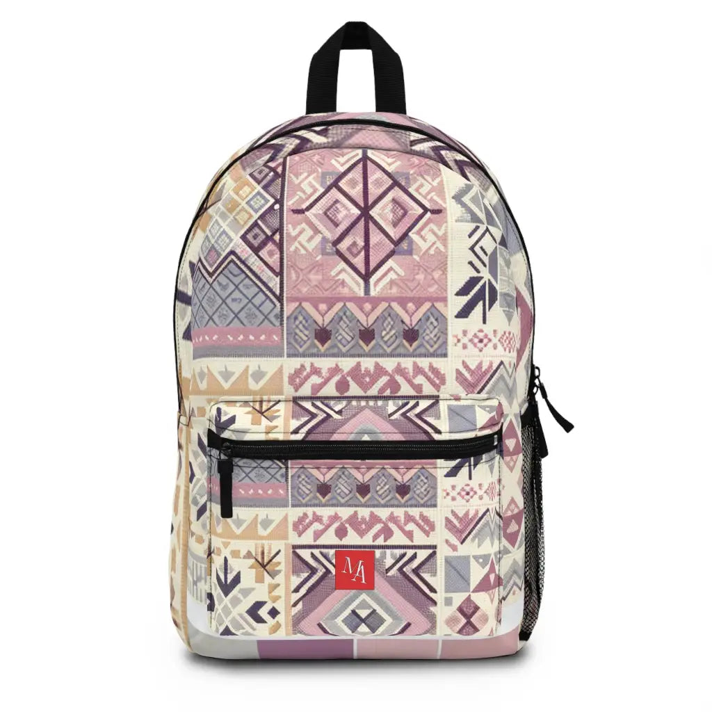 Patchwork Array in Pastel Shades - Backpack - One size